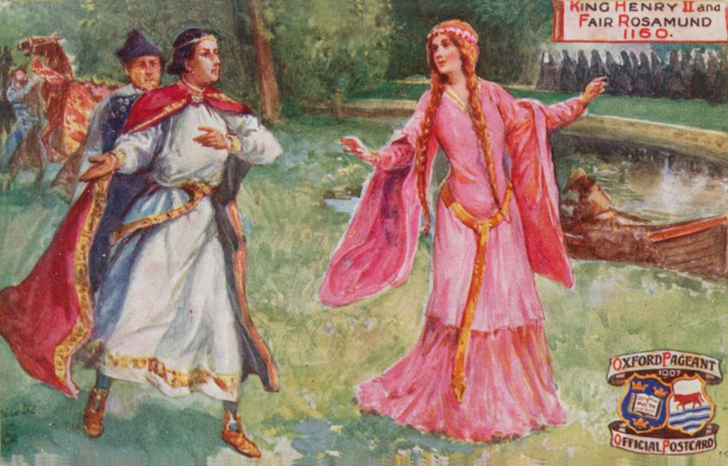 Kong Henry II og Fair Rosamund, 1160 af English School