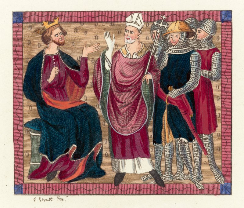 Kong Henrik II og Thomas Becket af English School