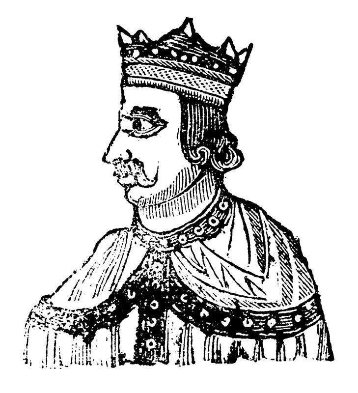 Kong Henrik I (træsnit) af English School