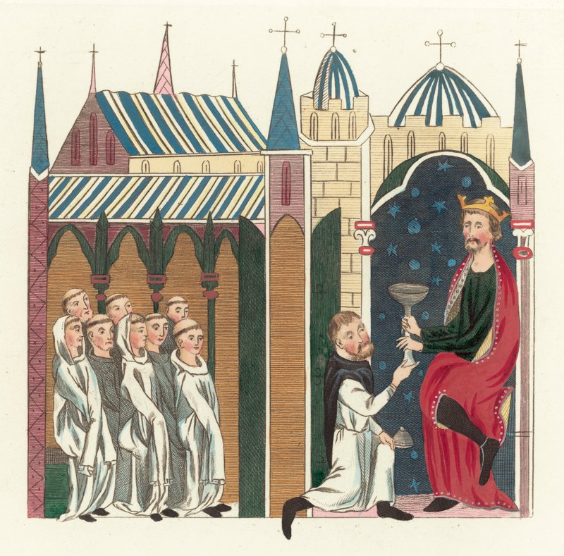 King John (farvet gravering) af English School