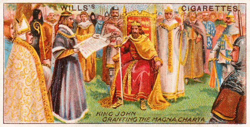 Kong John giver Magna Charta af English School