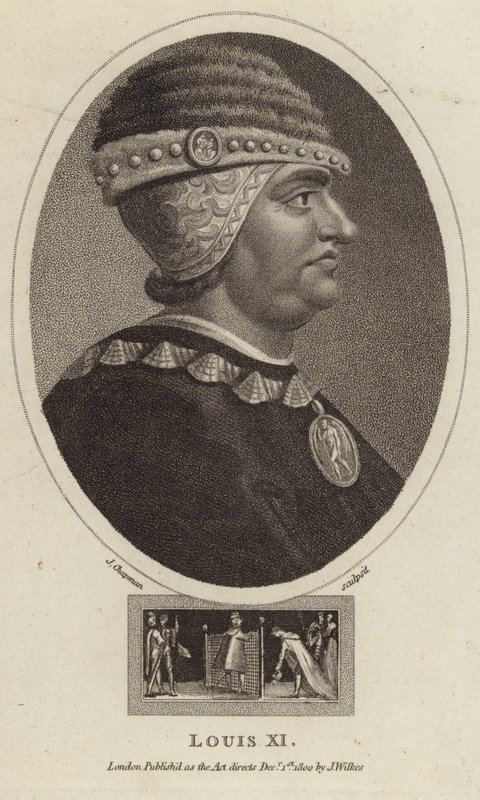 Kong Ludvig XI af Frankrig af English School