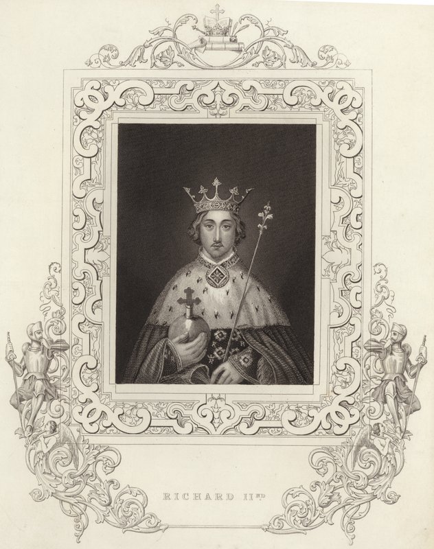 Kong Richard II af England af English School