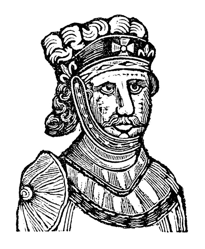 Kong Richard I, med tilnavnet Coeur De Lion (træsnit) af English School