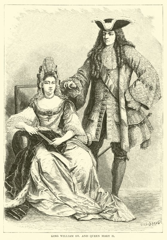 Kong Vilhelm III og Dronning Mary II af English School