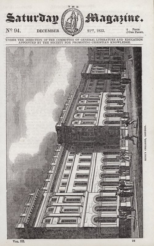 Kings College, London (gravering) af English School