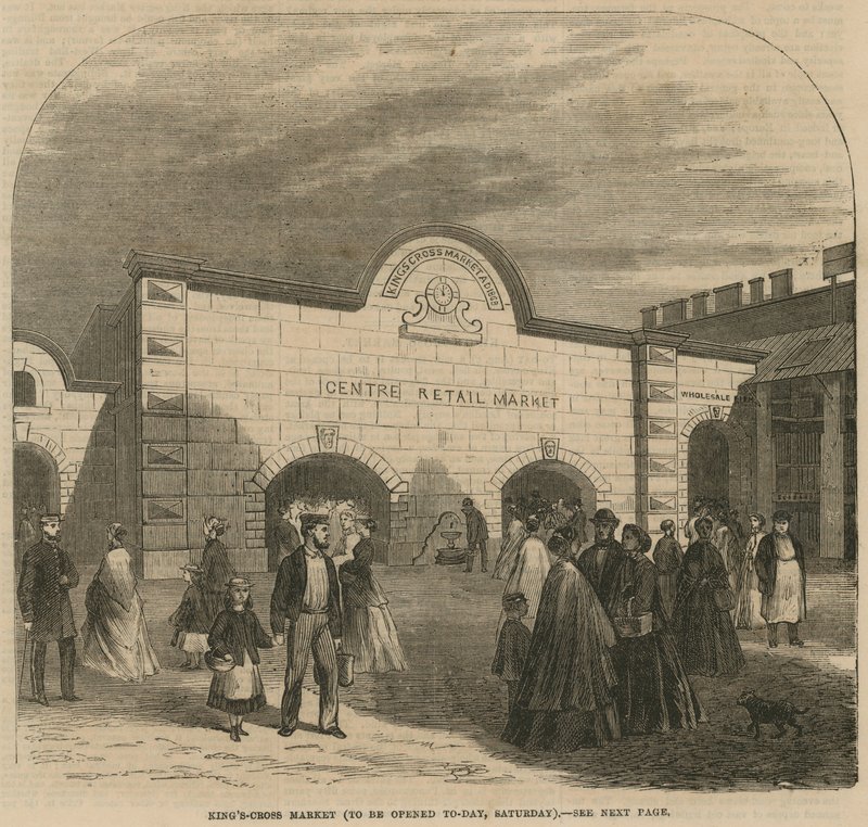 Kings Cross Market, der åbnes lørdag den 8. august 1868 af English School