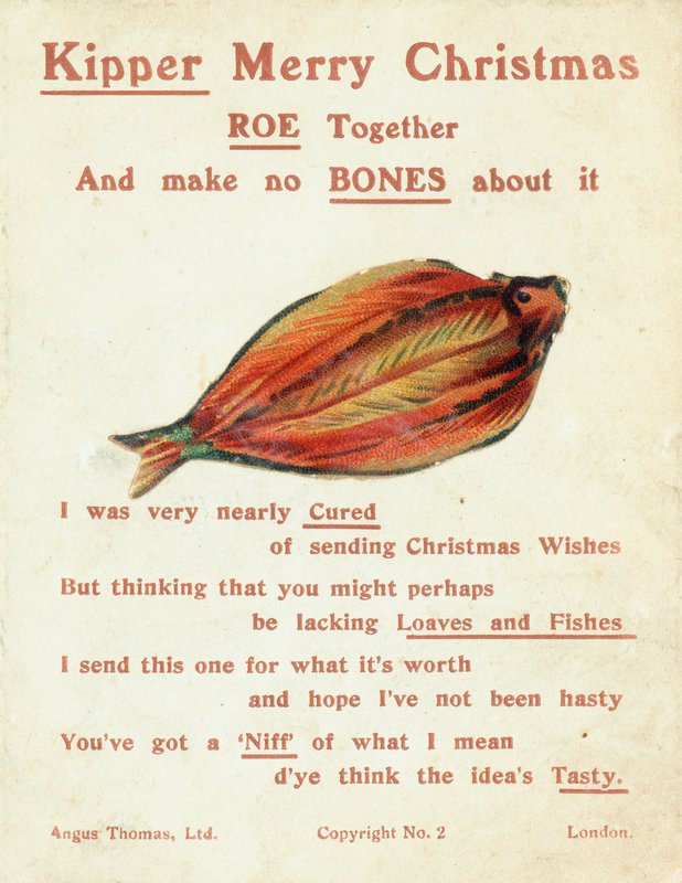 Kipper (Fisk), Julekort af English School