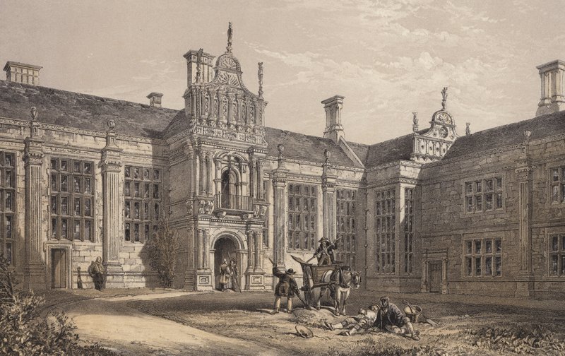 Kirby Hall, Northamptonshire af English School
