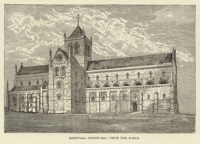 Kirkwall Cathedral, fra nord af English School