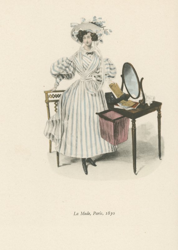 Mode, Paris, 1830 af English School