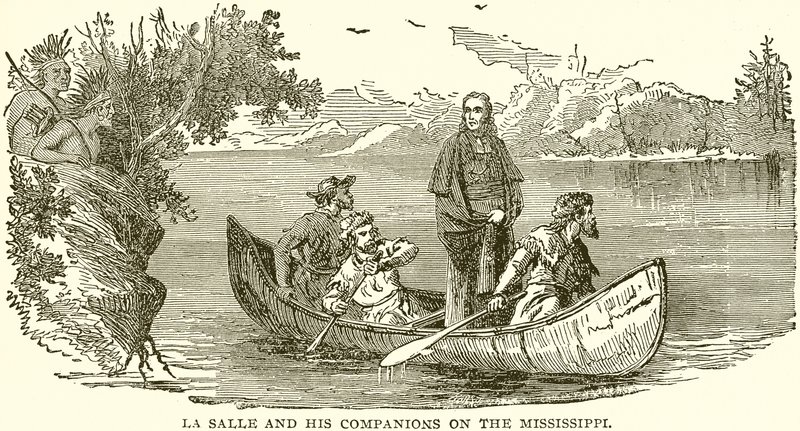 La Salle og hans ledsagere på Mississippi af English School