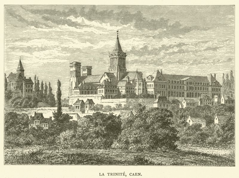 La Trinite, Caen (gravering) af English School