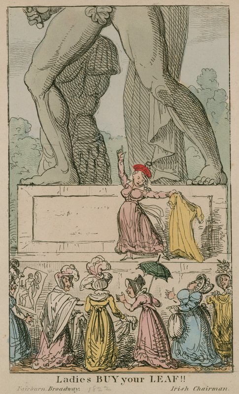 Damer Køb dit blad!; Statue af Achilleus i Hyde Park af English School
