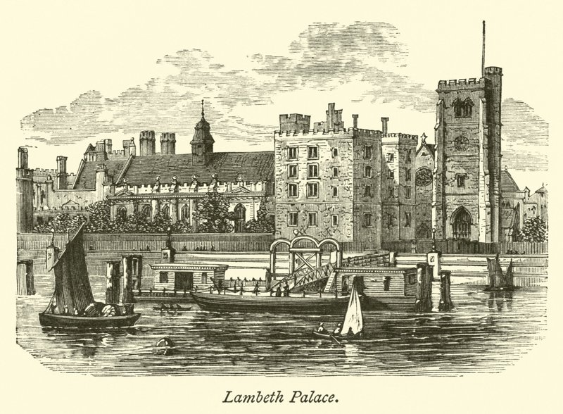 Lambeth Palace  af English School