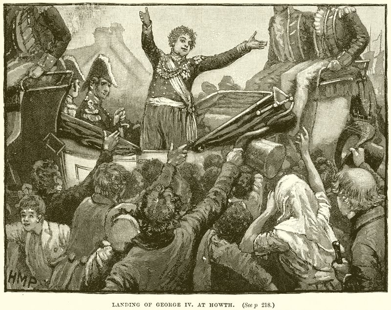 Landgang af George IV ved Howth af English School