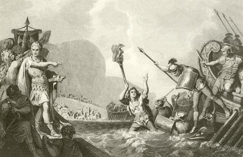 Julius Cæsars landgang af English School