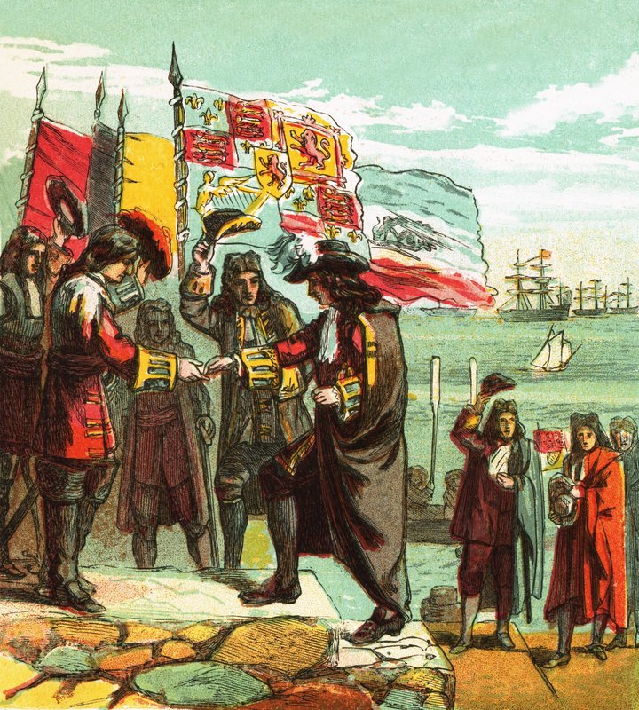 Landgang af Vilhelm af Orange af English School