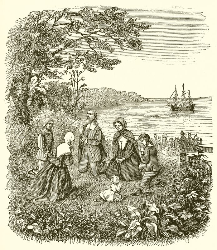 Pilgrimsfædrenes landgang af English School