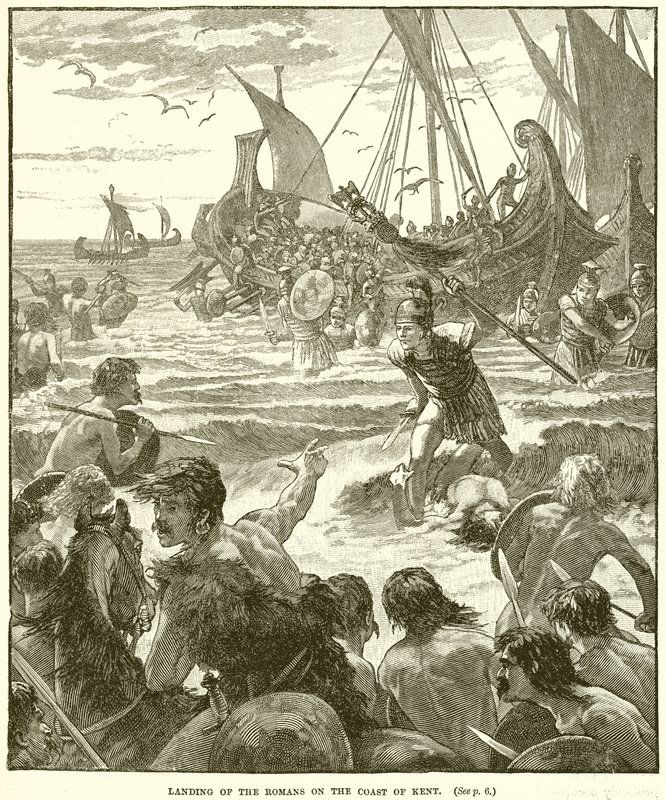 Romernes landgang på Kents kyst af English School