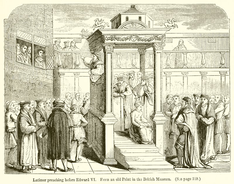 Latimer prædikede før Edward VI af English School