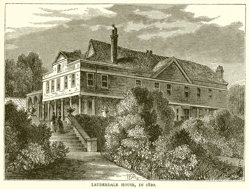 Lauderdale House, i 1820 af English School