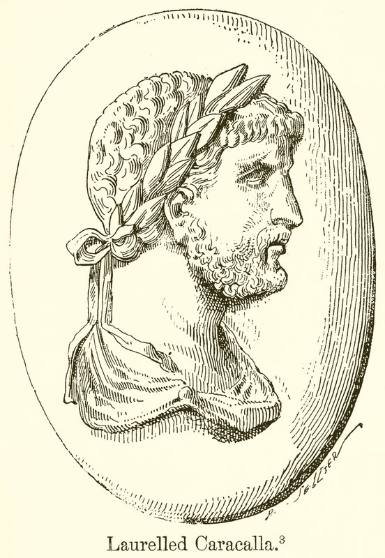Laureled Caracalla af English School