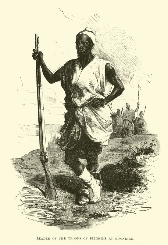 Leader of the troops of Pilgrims at Koundian  af English School
