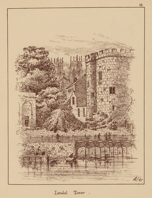 Lendal Tower (litografi) af English School