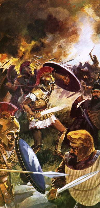 Leonidas og hans tropper kæmper til det sidste af English School