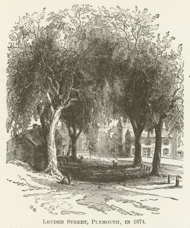 Leyden Street, Plymouth, i 1874 af English School