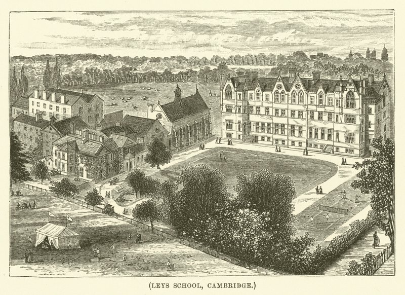 Leys School, Cambridge (kobberstik) af English School