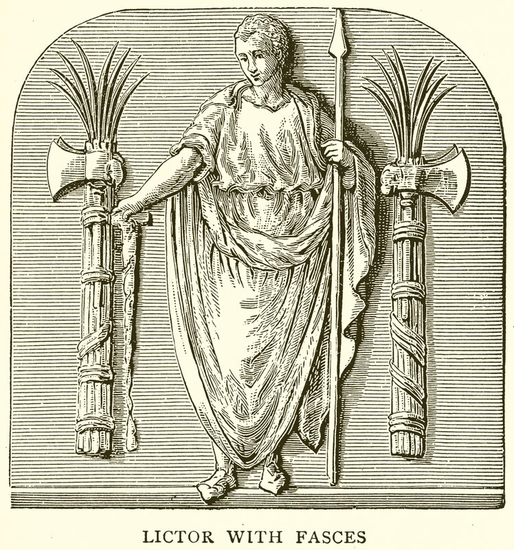 Lictor med Fasces af English School