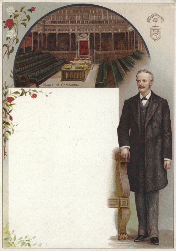 Liebig-kort med Arthur Balfour af English School