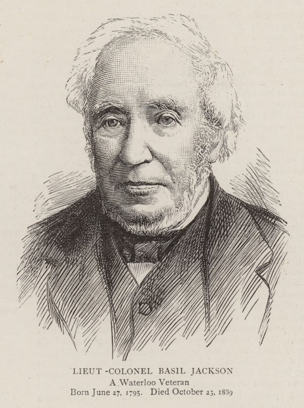 Oberstløjtnant Basil Jackson (gravering) af English School
