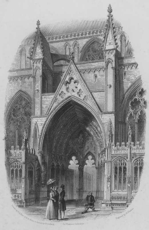Lincoln Cathedral, nordlige indgang af English School