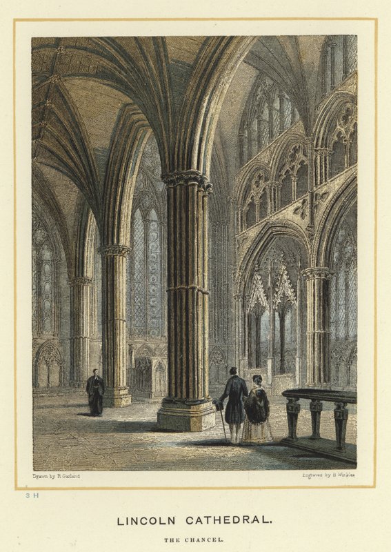 Lincoln Cathedral, koret af English School