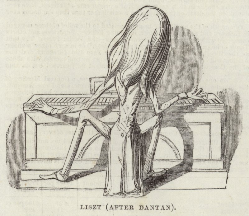 Liszt (efter Dantan) af English School