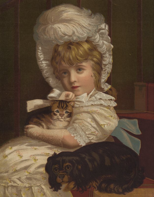 Små skønheder (chromolitho) af English School