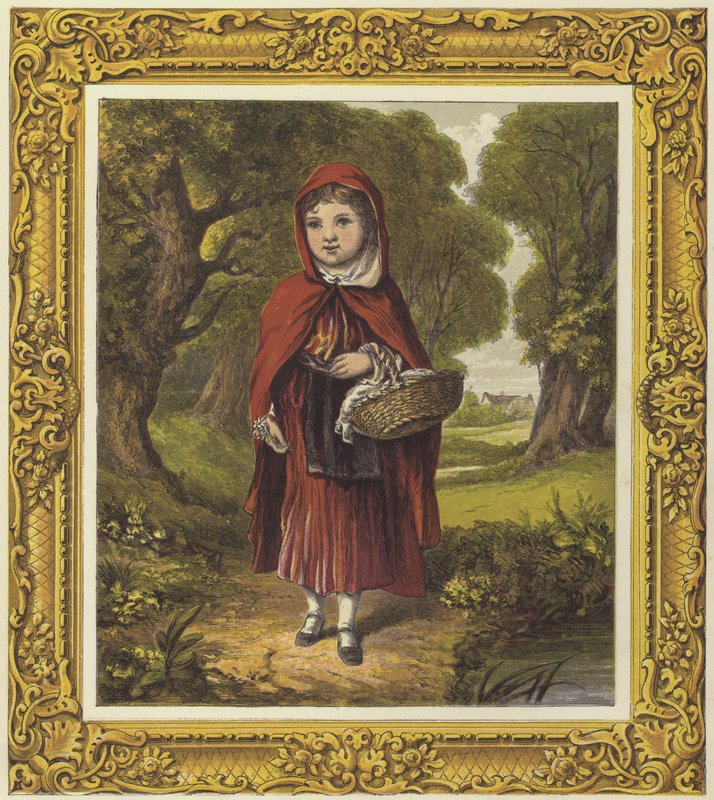 Rødhætte (farve litho) af English School