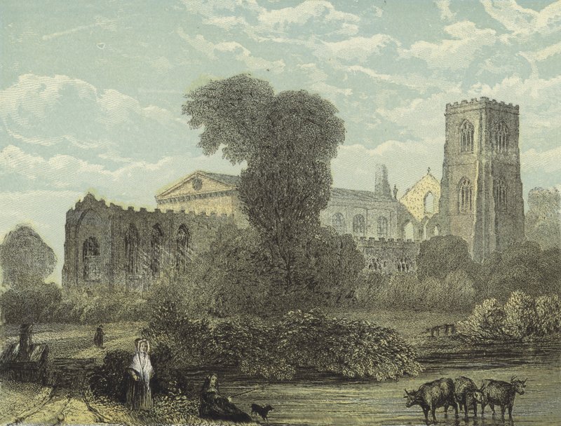 Llandaff Cathedral, North East View af English School