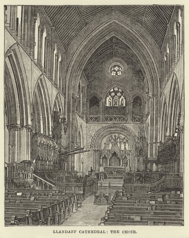 Llandaff Cathedral, koret af English School