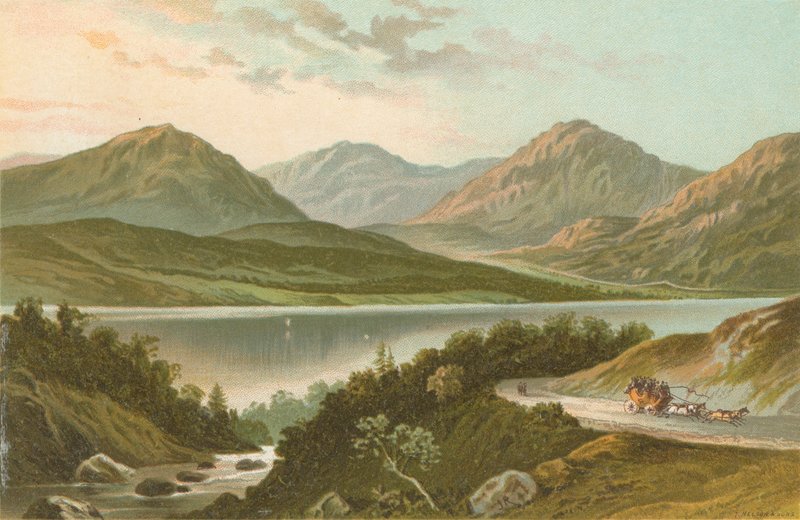 Loch Lomond fra vejen til Stronaclacher af English School