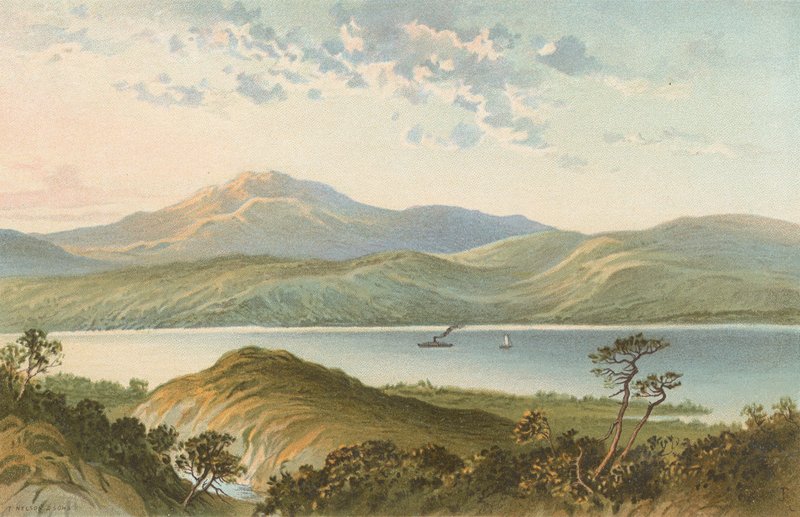 Loch Ness, ovenfra Fall of Foyers af English School