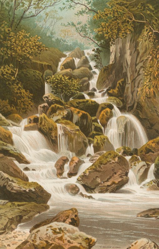 Lodore Falls--Derwentwater af English School