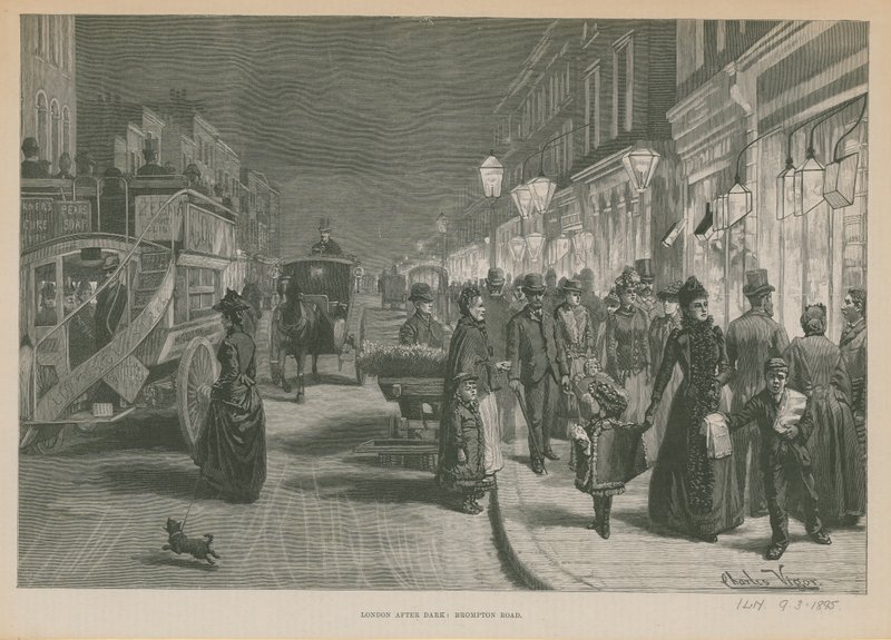 London After Dark: Brompton Road af English School