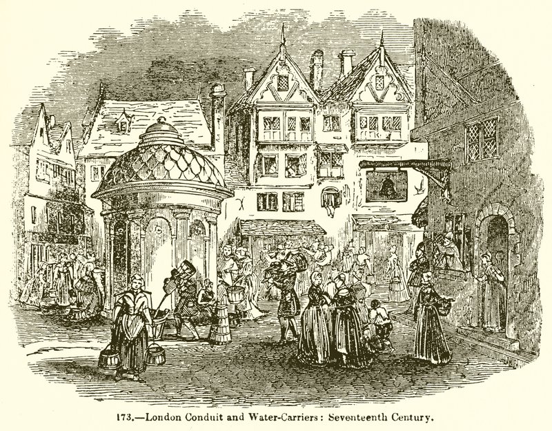 London Conduit and Winter-Carriers: Seventeenth Century af English School