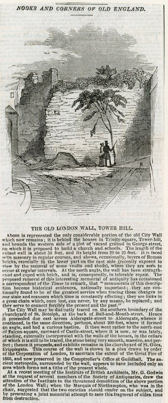 London-muren - Tower Hill af English School