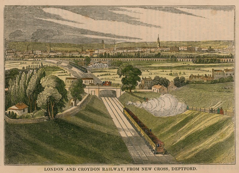 London og Croydon Railway, fra New Cross Deptford af English School