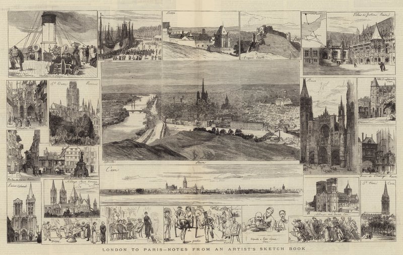 London til Paris, noter fra en kunstners skitsebog (gravering) af English School